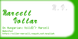 marcell vollar business card